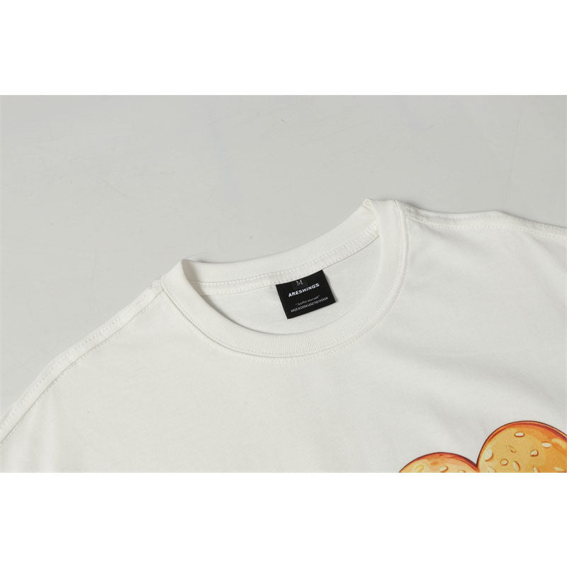 Hip Hop Shirts For Boys Short Sleeve T-Shirt Summer Graffiti Print Crew Neck Top
