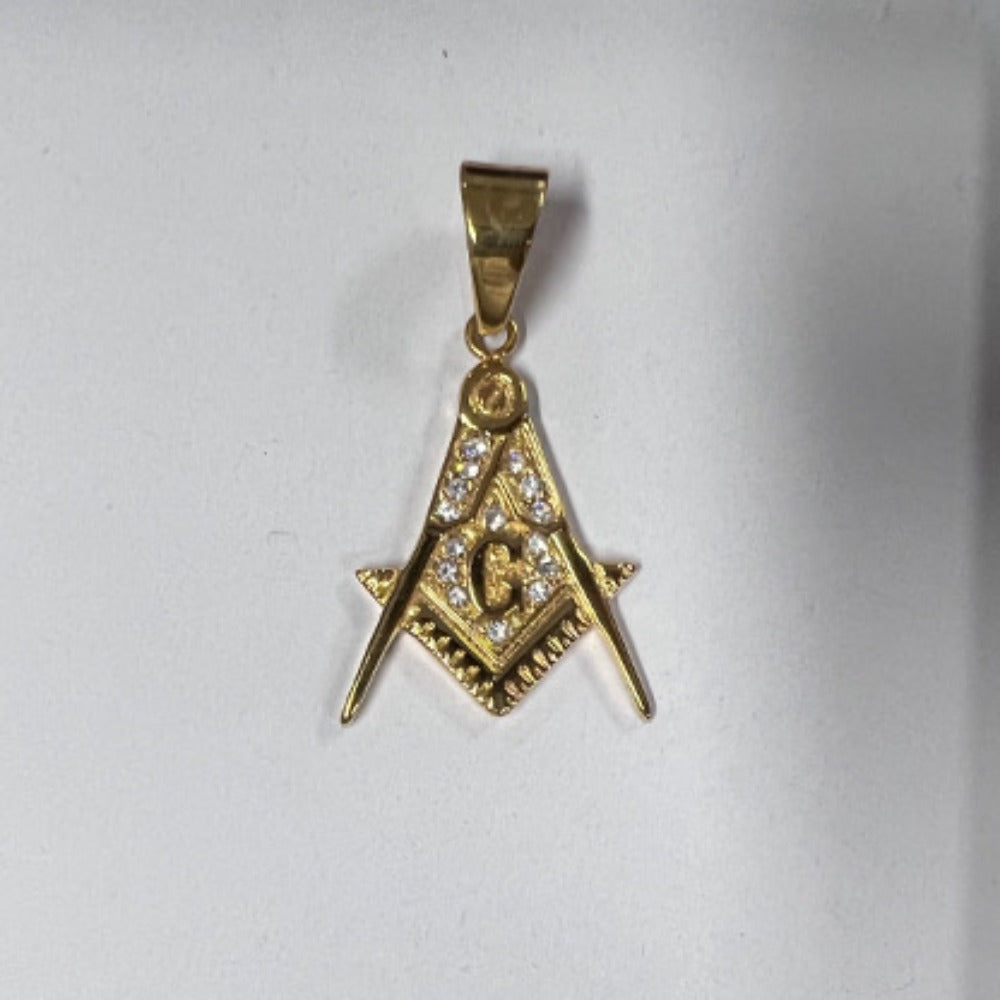 Jewelry Hip Hop Stainless Steel Masonic Pendant Necklace