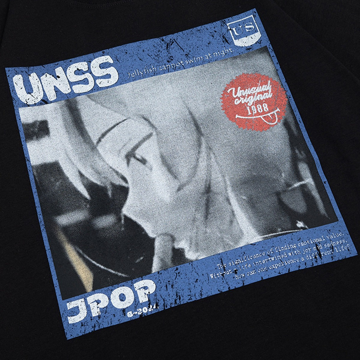 90s West Coast Hip Hop Fashion T Shirts Summer Couple Loose Short Sleeve T-Shirt