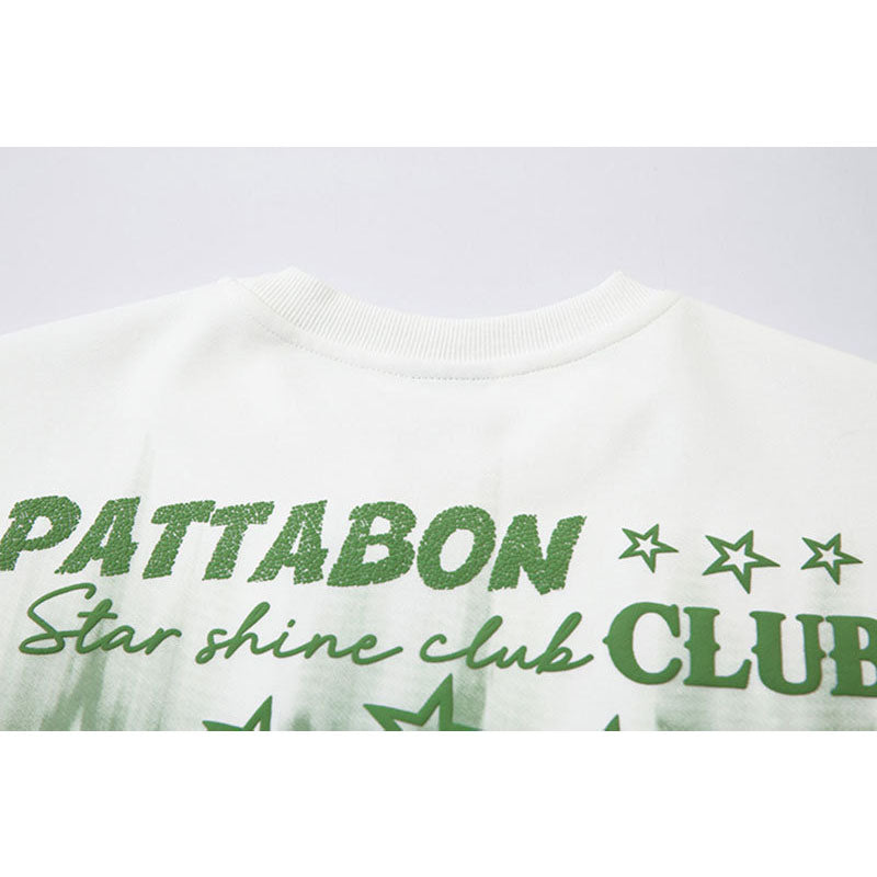 Marcas De Streetwear Vintage Star Letter Embroidery Long Sleeve T-Shirt
