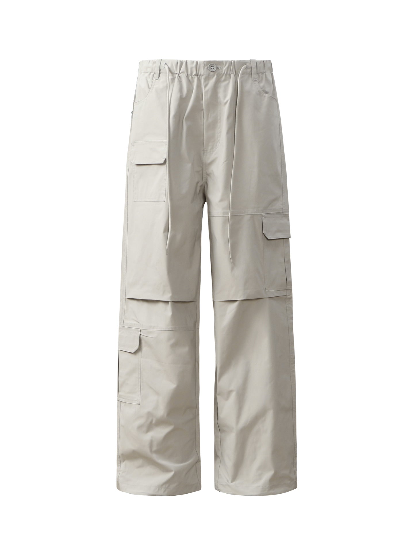 Hip Hop Pants For Boys Vintage Multi-Pocket Straight Overalls Loose Casual Trousers