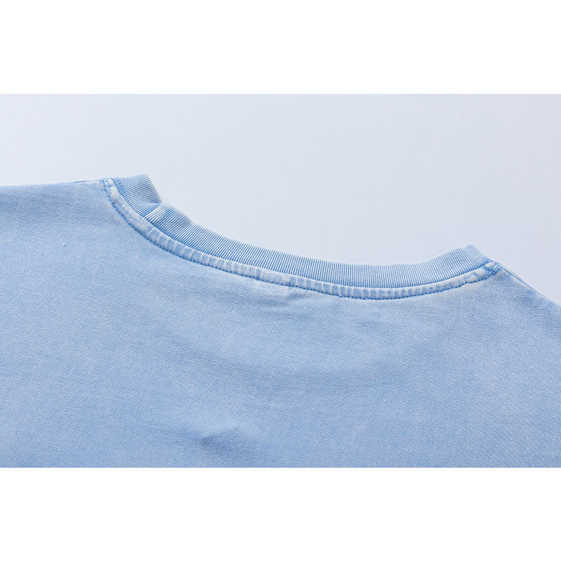 Vintage Tišö Rt Vintage Love Patch Embroidered Short Sleeve T-Shirt