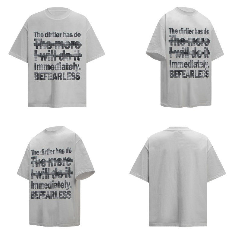 80s And 90s Vintage T Shirts Vintage Washing Water Old Letter Short Sleeve T-Shirts