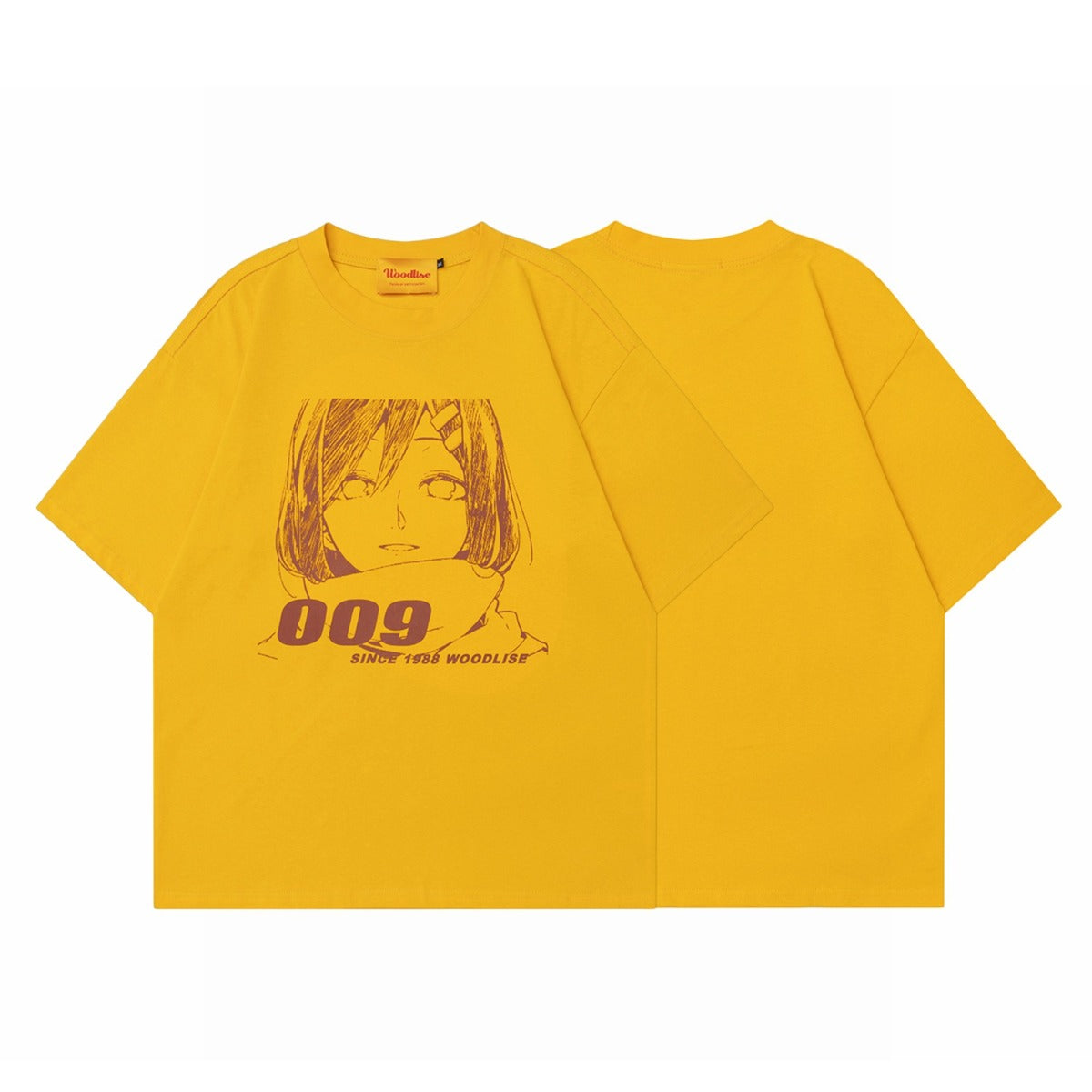 90s West Coast Hip Hop Fashion T Shirts Cartoon Anime Girl Loose Short Sleeve T-Shirt