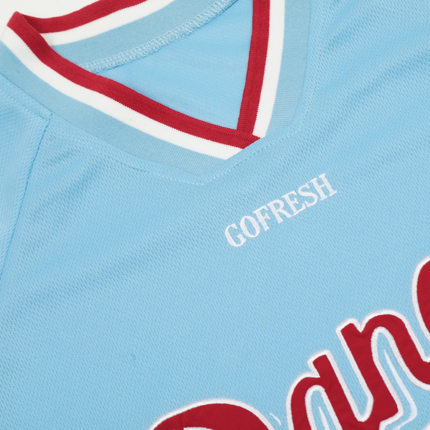 60s Style T Shirts Baseball Uniform V-Neck T-Shirt Loose Mesh