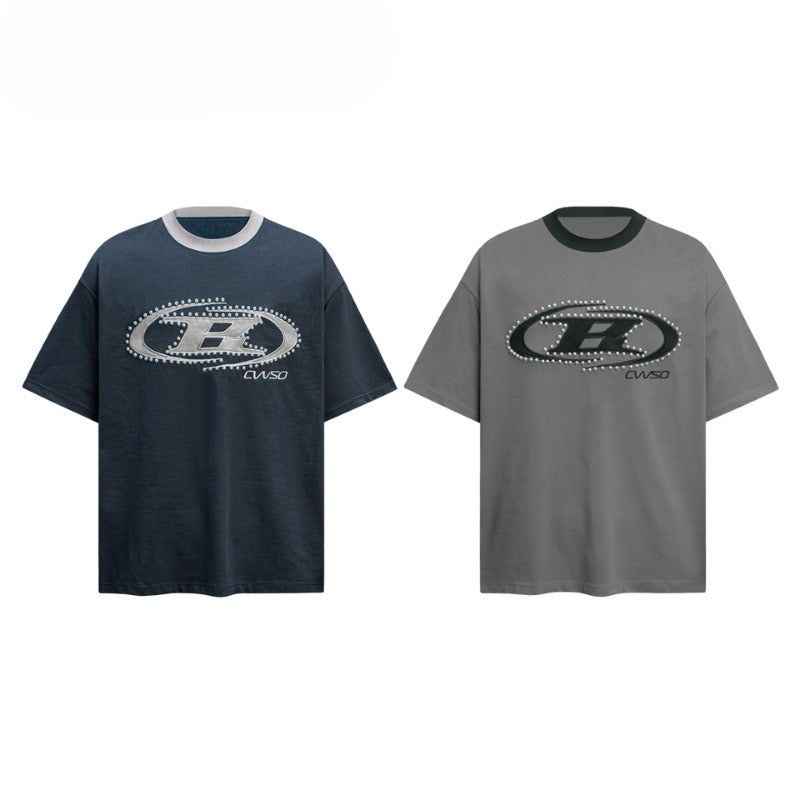 80s And 90s Vintage Pearl Embroidery Short Sleeve T-Shirts