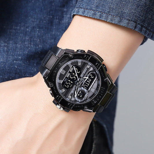 Analog-Digital Watch Outdoor Sports Waterproof Student Watch