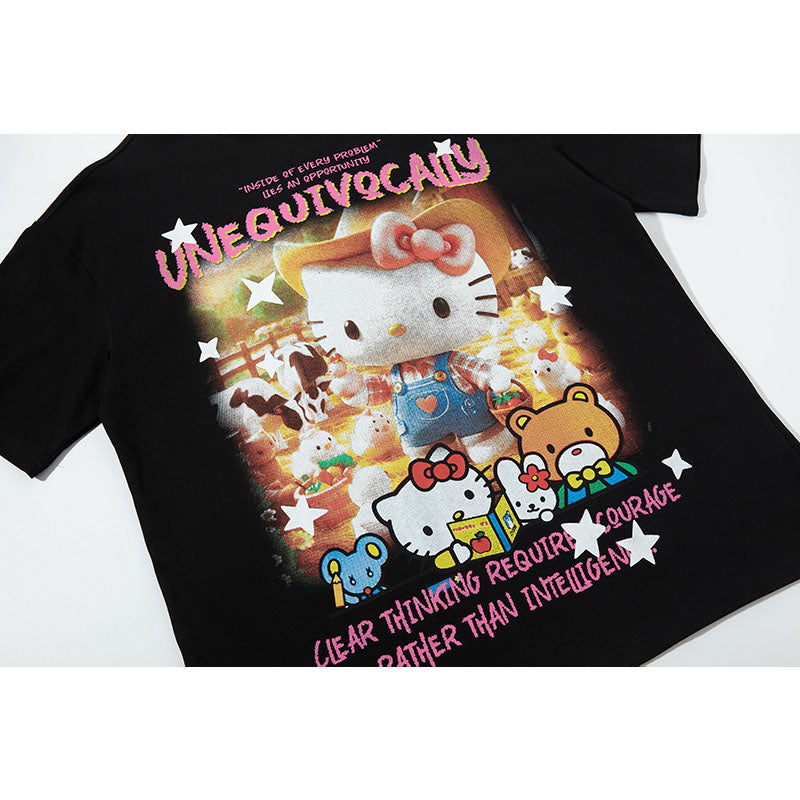 Nostalgia T Shirts Short Sleeve T-Shirt oversize