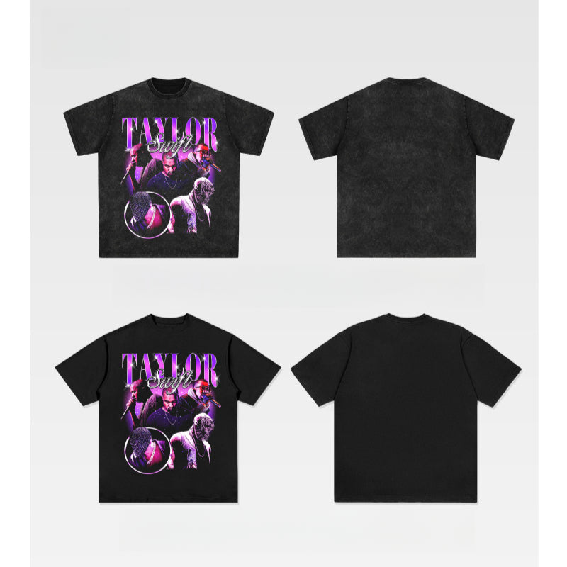 New york hip hop shop vintage kanye west taylor short sleeve t-shirt