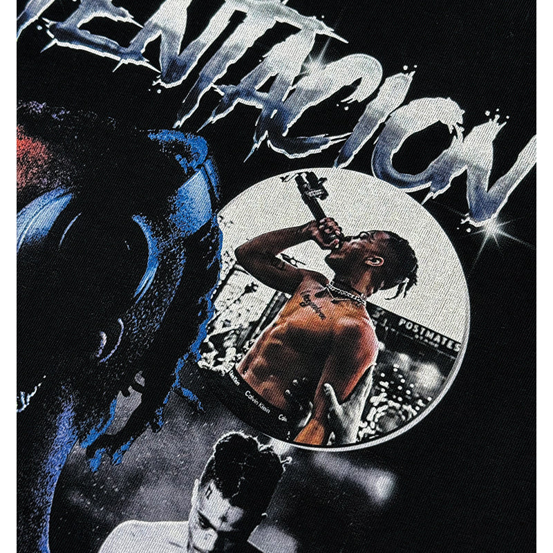 New york hip hop shop XXX Tentacion vintage vintage hip hop rap print short sleeve t-shirt