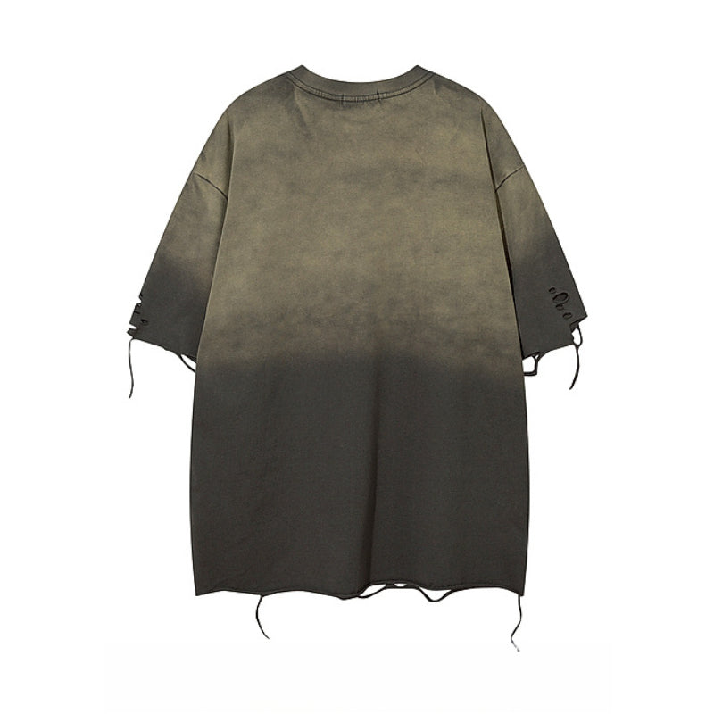 Racing oversized t shirt short sleeve t-shirt vintage loose