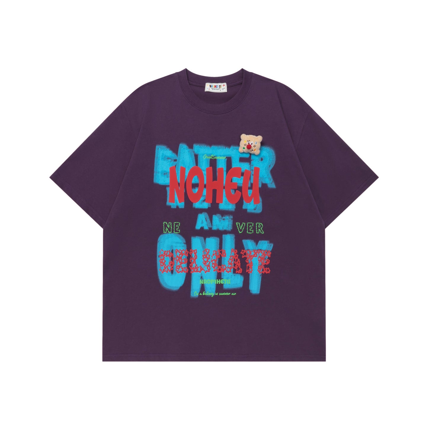 Vintage tarz t shirt summer alphabet print crew neck short sleeve t-shirt