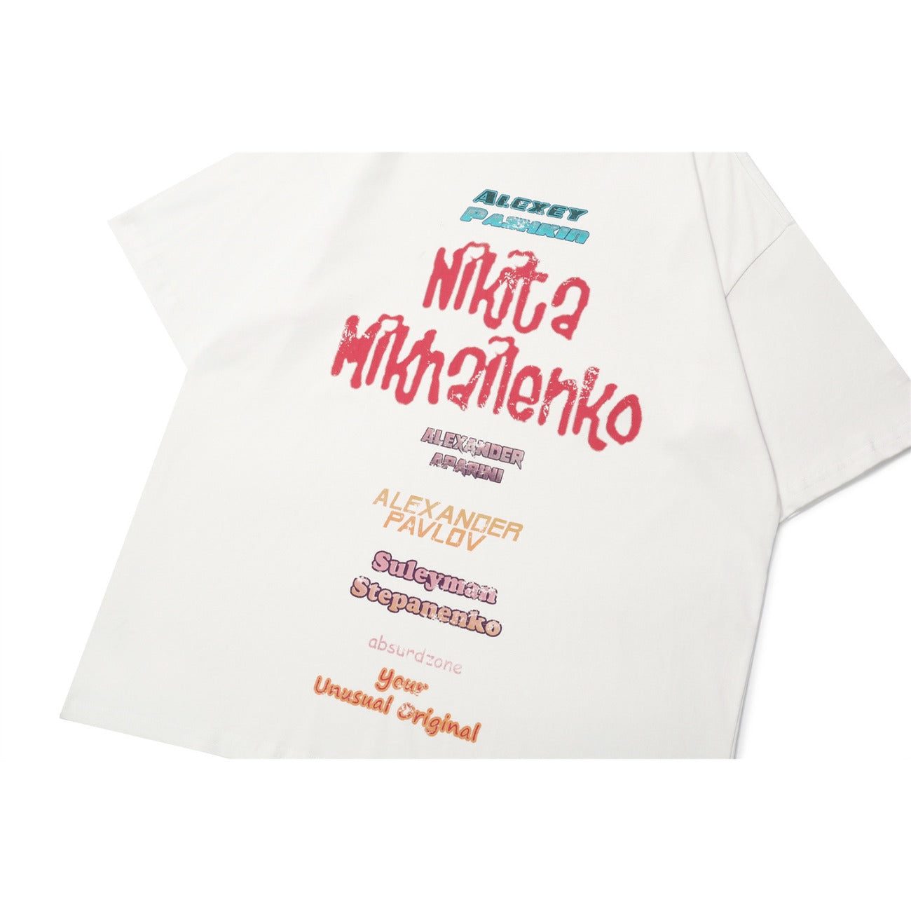 Unisex T-shirts Summer Color Letter Men's Loose Short Sleeve T-Shirt