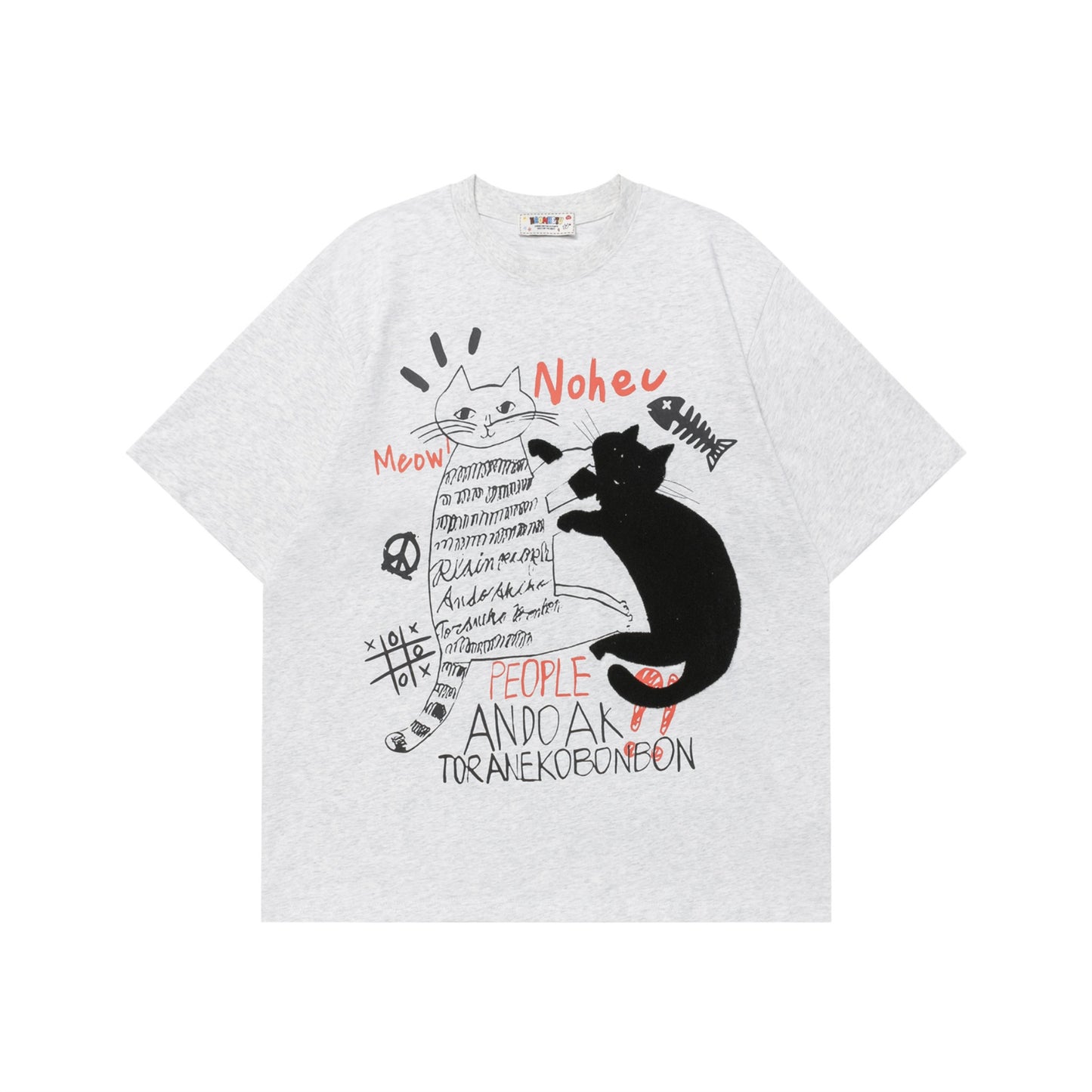 Vintage tarz t shirt vintage kitten crew neck short sleeve t-shirt