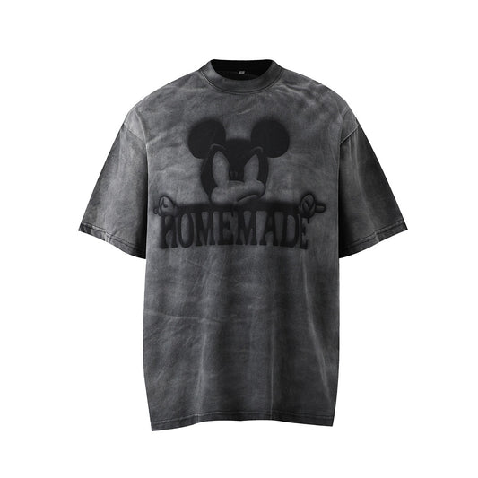 1990 Fashion T-Shirt Loose Cartoon Print Short Sleeve