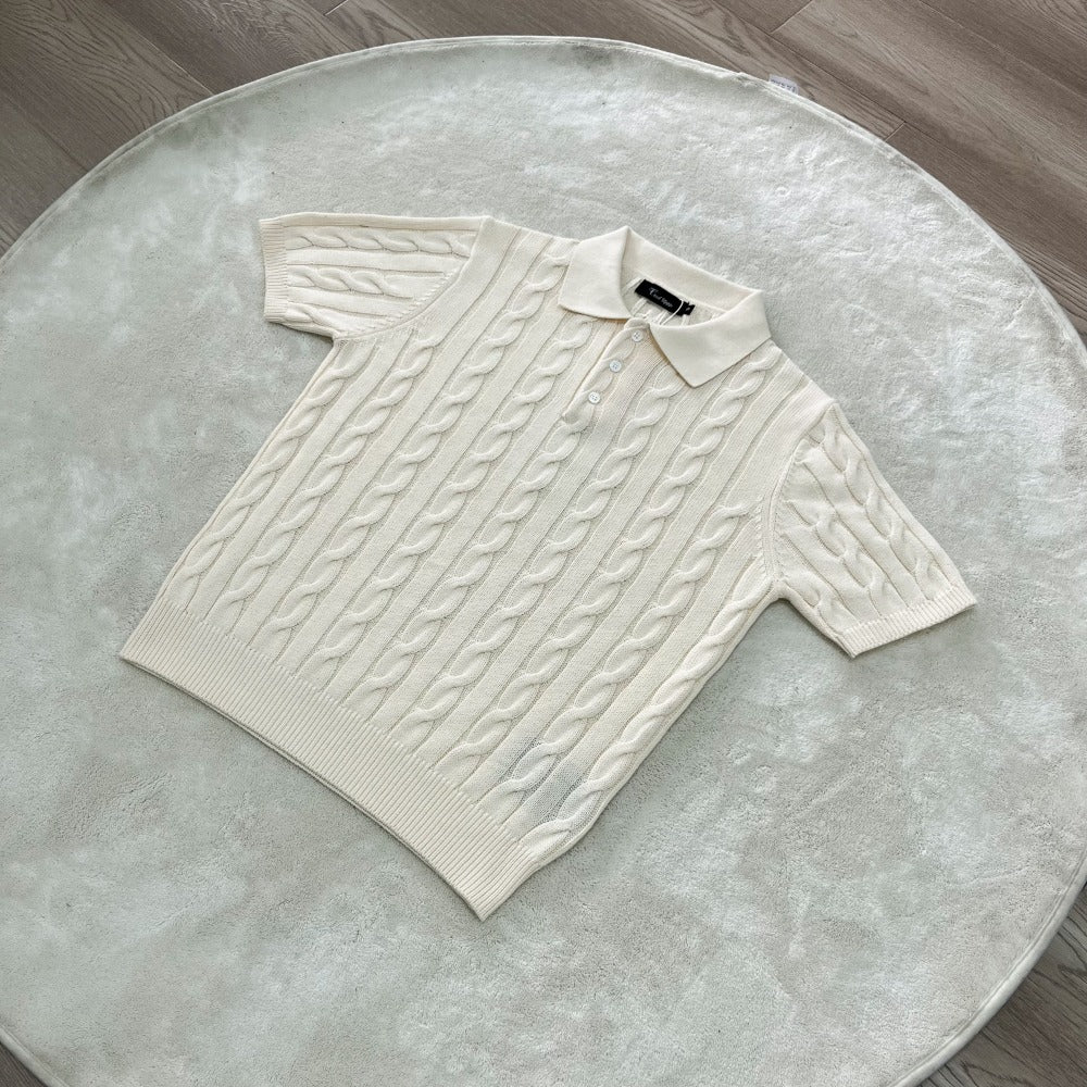 Streetwear Eua t shirt Polo collar combed long staple cotton short sleeve t-shirt