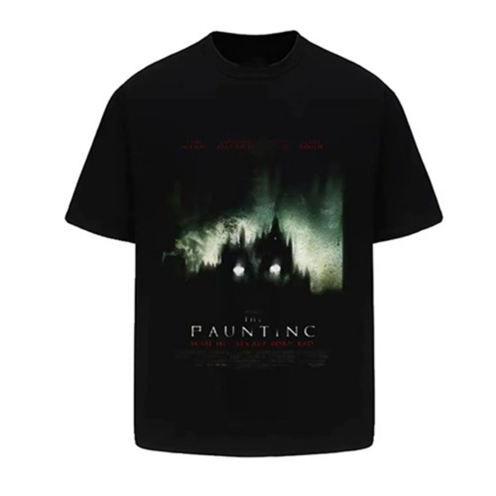 Streetwear Eua t-shirt Vintage Cleanfit Cotton Illustration Digital Printing Boxy Crew Neck Short Sleeve T-Shirt