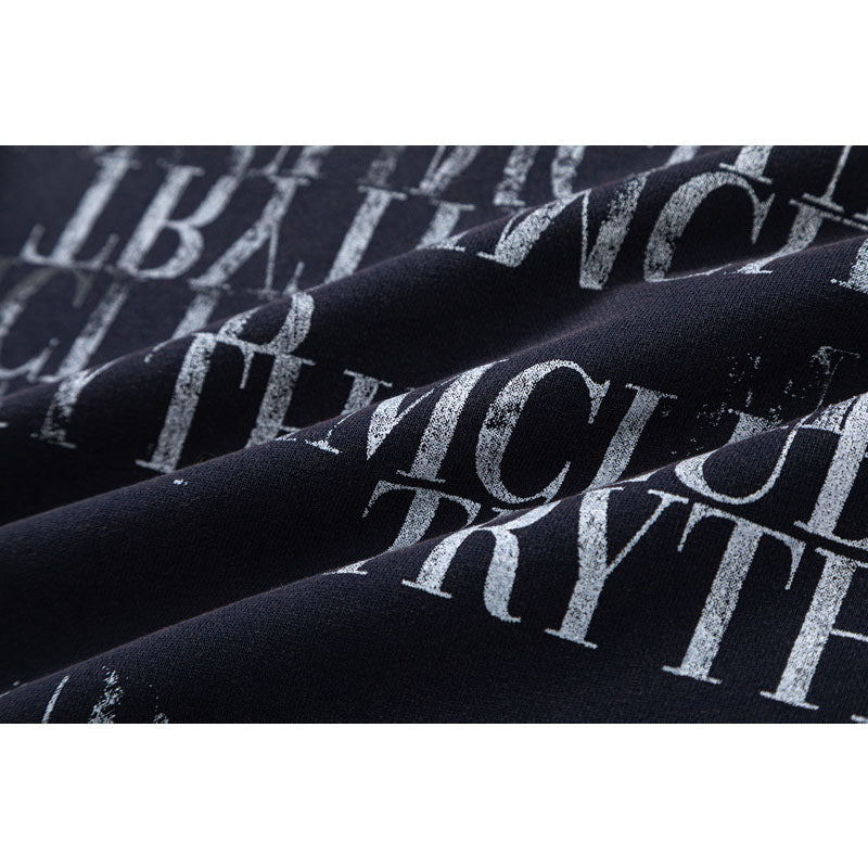 Streetwear Hoodie Vintage do gradual change letter print hooded sweater