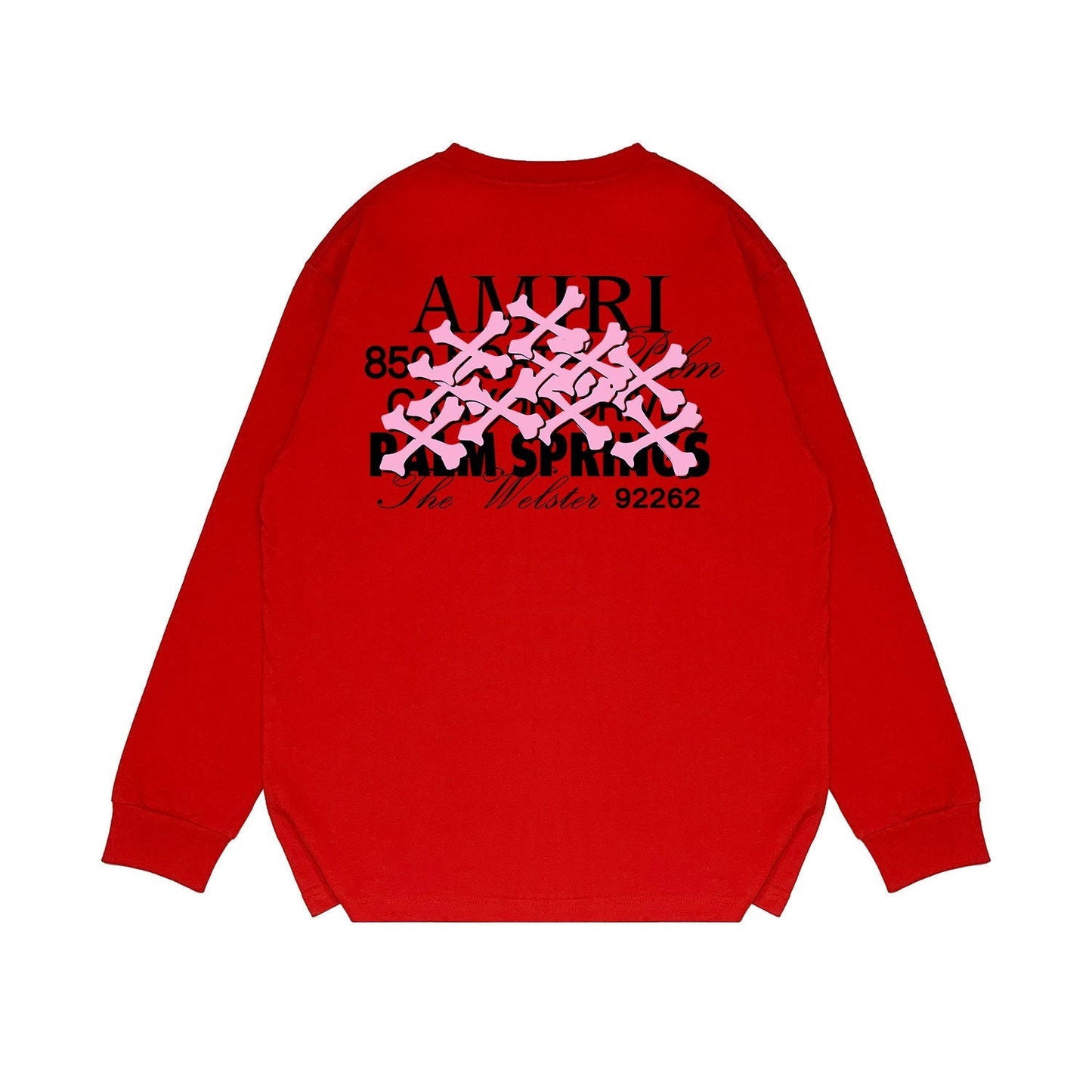 Amiri Long Sleeved Shirt Printed Trendy Pure Cotton