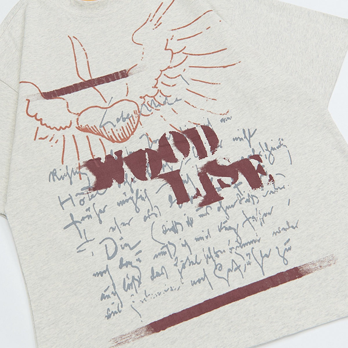 90s West Coast Hip Hop Fashion T Shirts Graffiti Letter Print Short Sleeve T-Shirts