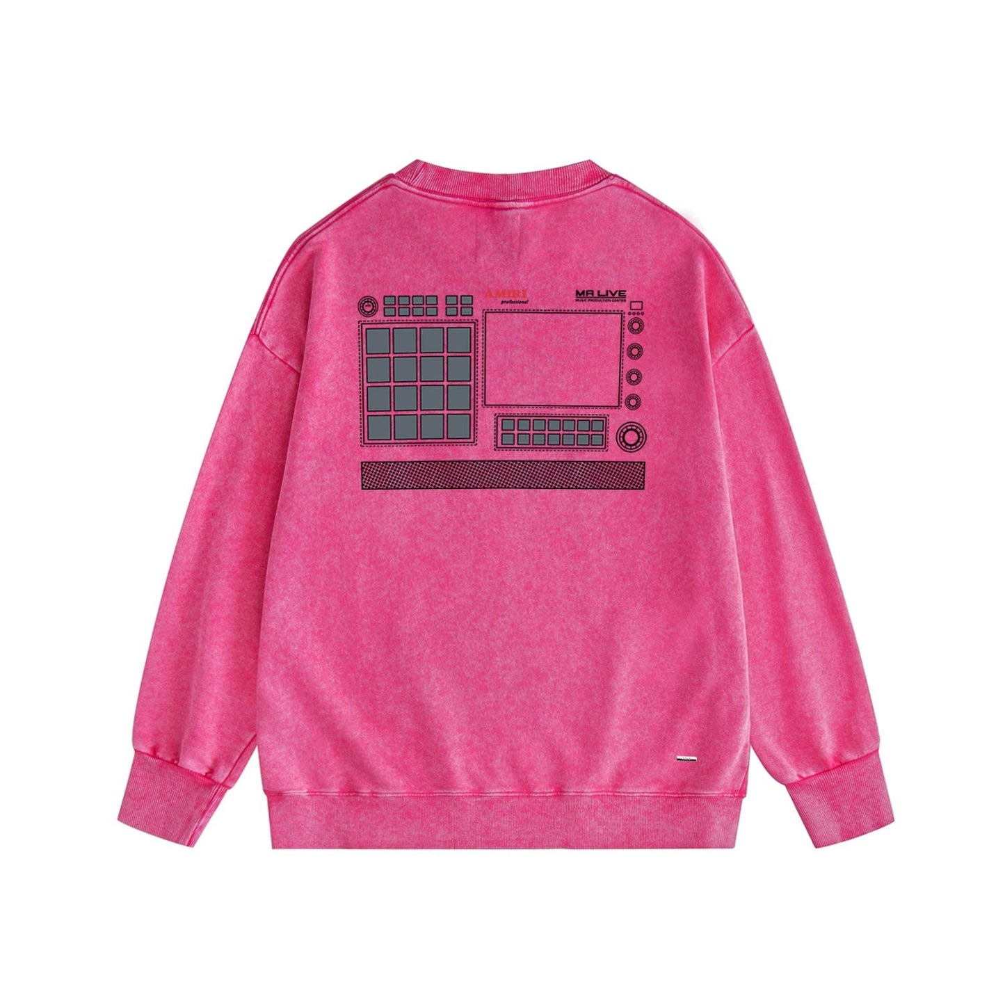 Amiri Distressed Sweatshirt Printed Trendy Pure Cotton