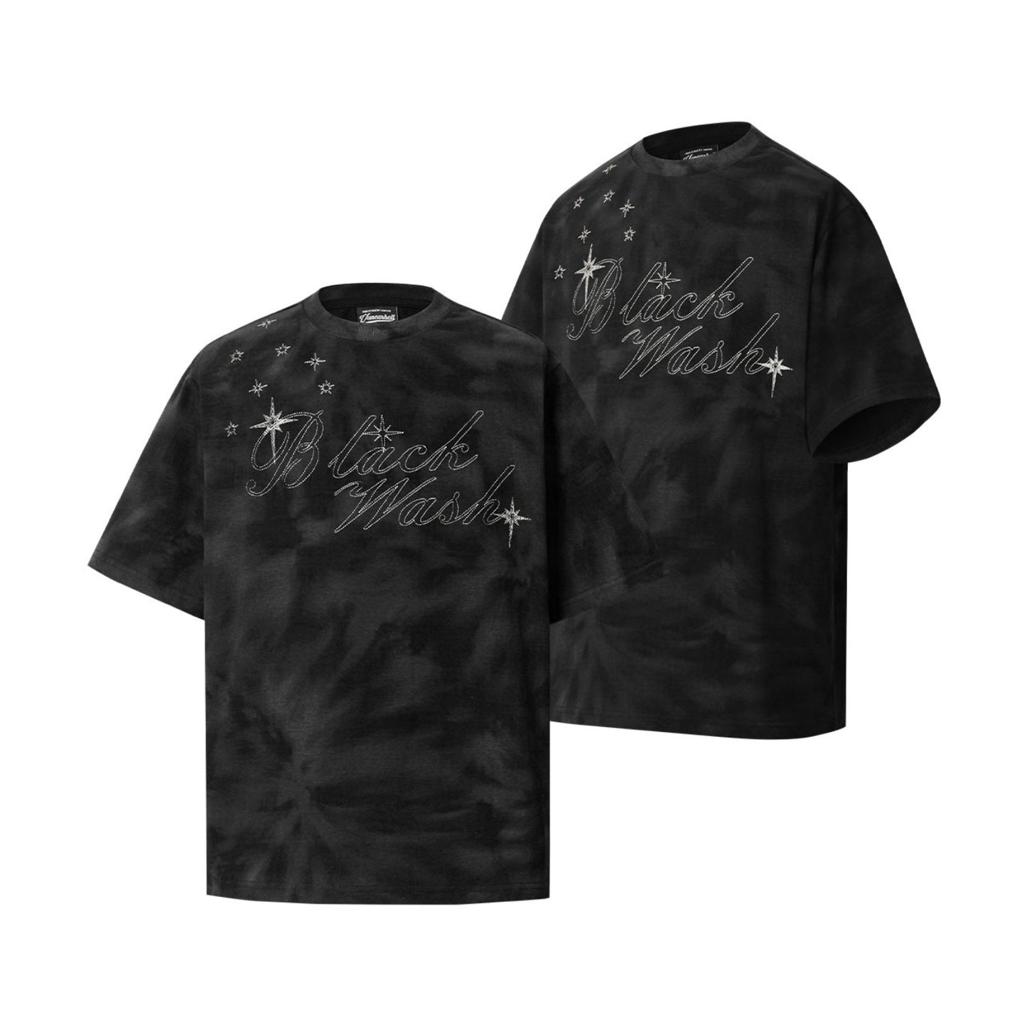 Unisex T-shirts Summer Letter Embroidery Men's Short Sleeve T-Shirt