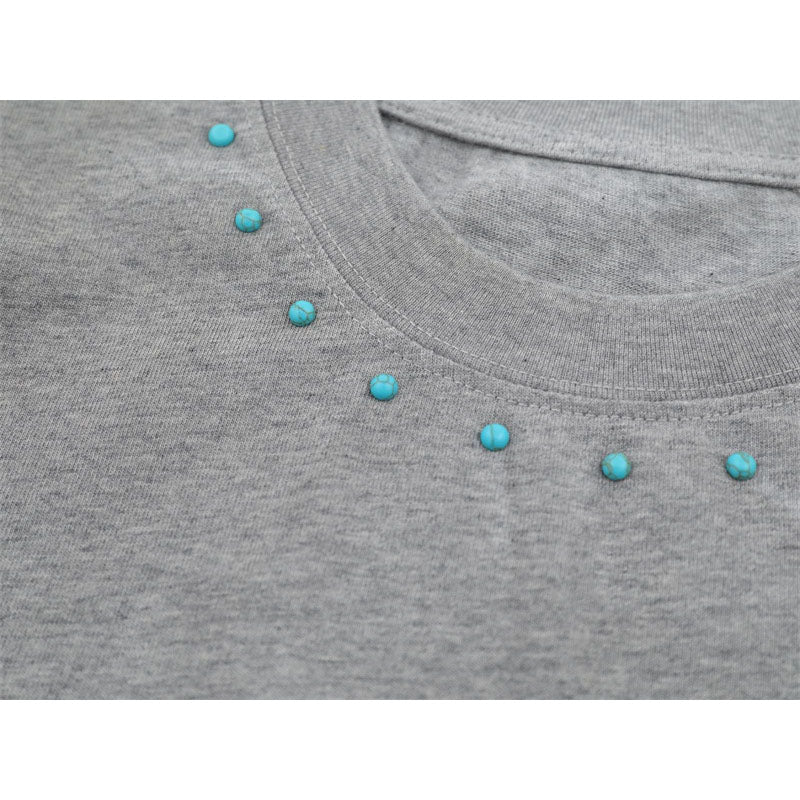 US drip outfits Summer Vintage Crew Neck Casual Loose Short Sleeve T-Shirts