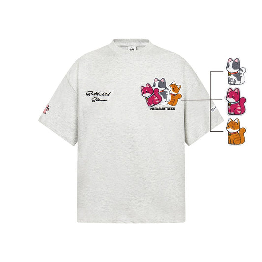 Hip Hop Clothes New York Vintage Puppy Embroidery Pound Short Sleeve T-Shirt Summer
