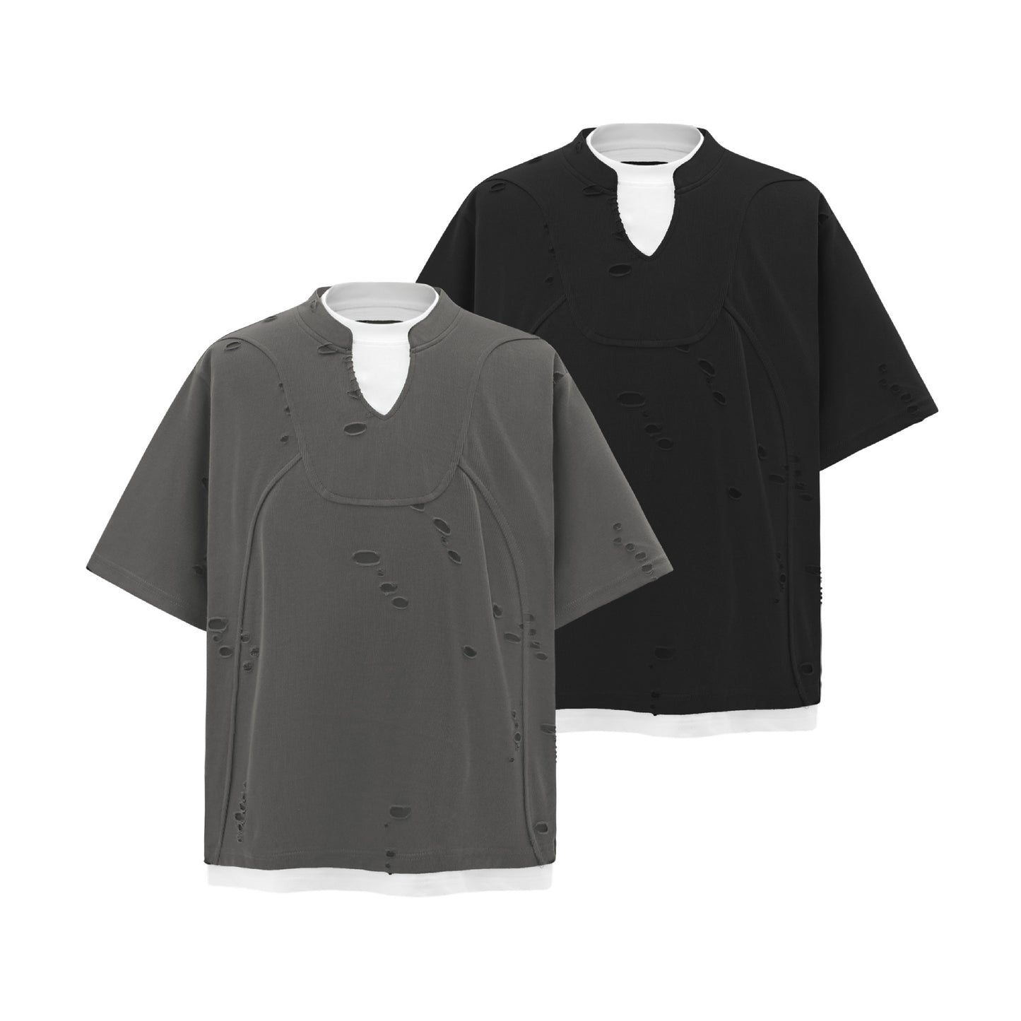 Unisex T-shirts Premium Sense Ripped T-shirts