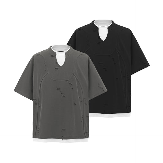 Unisex T-shirts Premium Sense Ripped T-shirts
