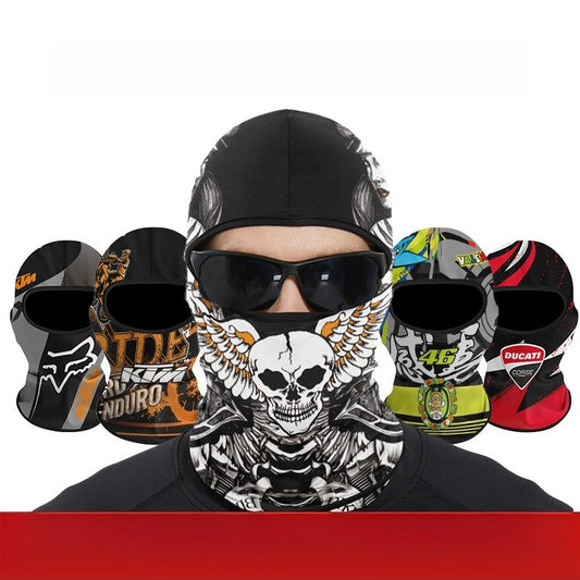 Cycling Windproof Hood Sunscreen Windproof Ice Silk Fabric Full Face Protection