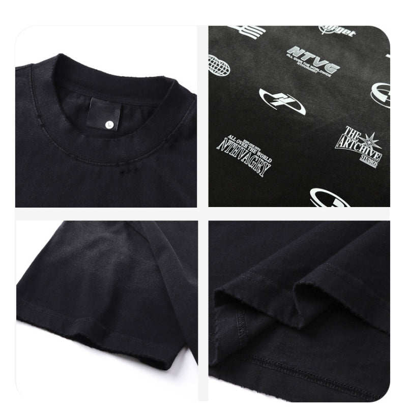 Racing oversized t shirt short-sleeved t-shirt summer loose racing suit