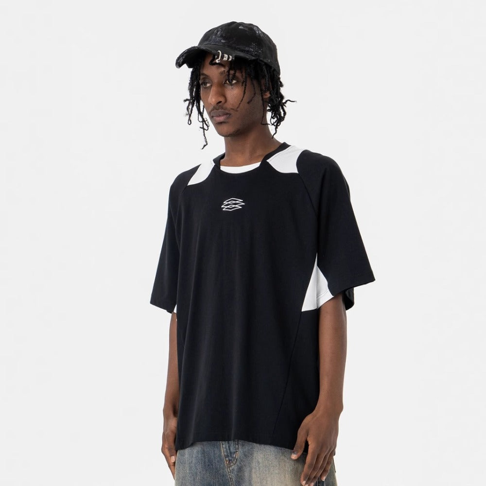 Vic Streetwear Summer Quick Drying Vintage Sports Short Sleeve T-Shirt Loose