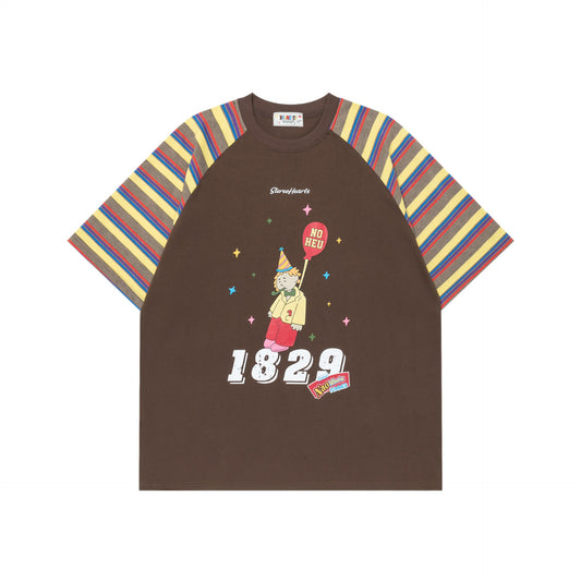Vintage tarz t shirt vintage short sleeve t-shirt summer loose casual top