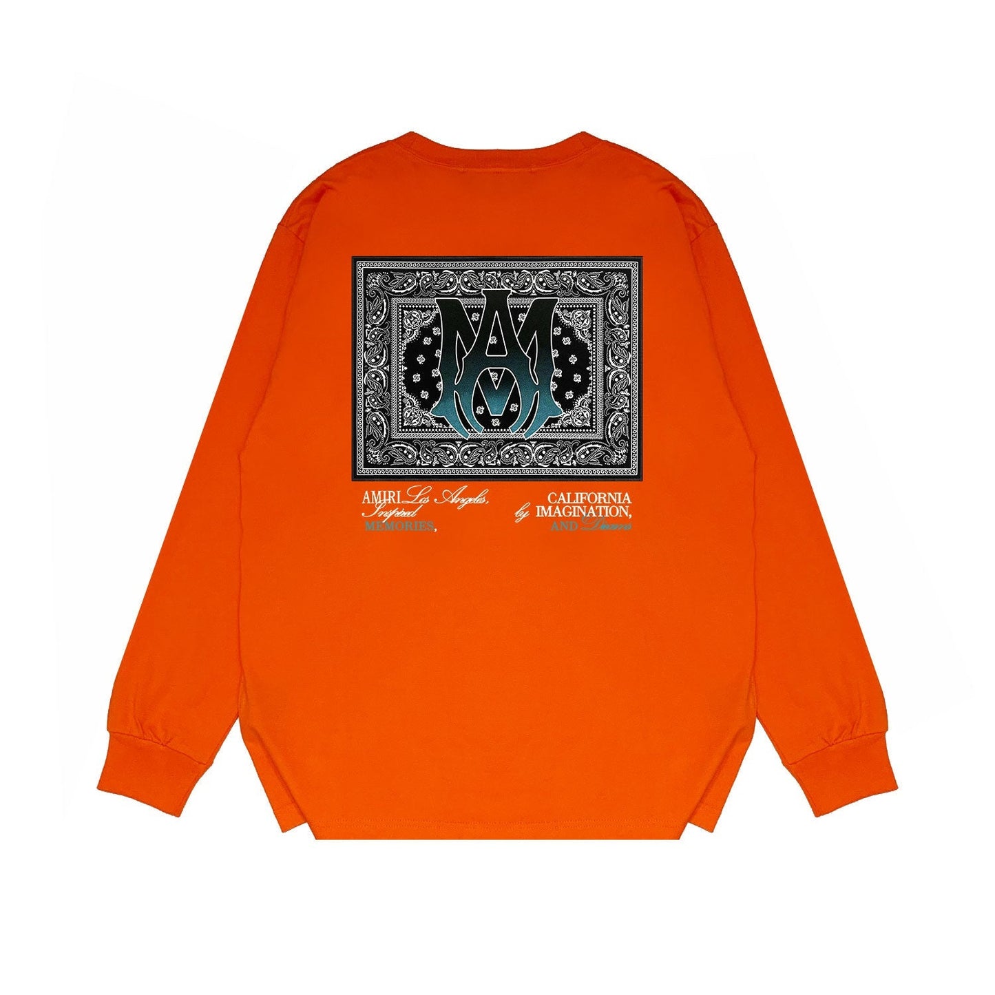 Amiri Long Sleeved Shirt Printed Trendy Pure Cotton