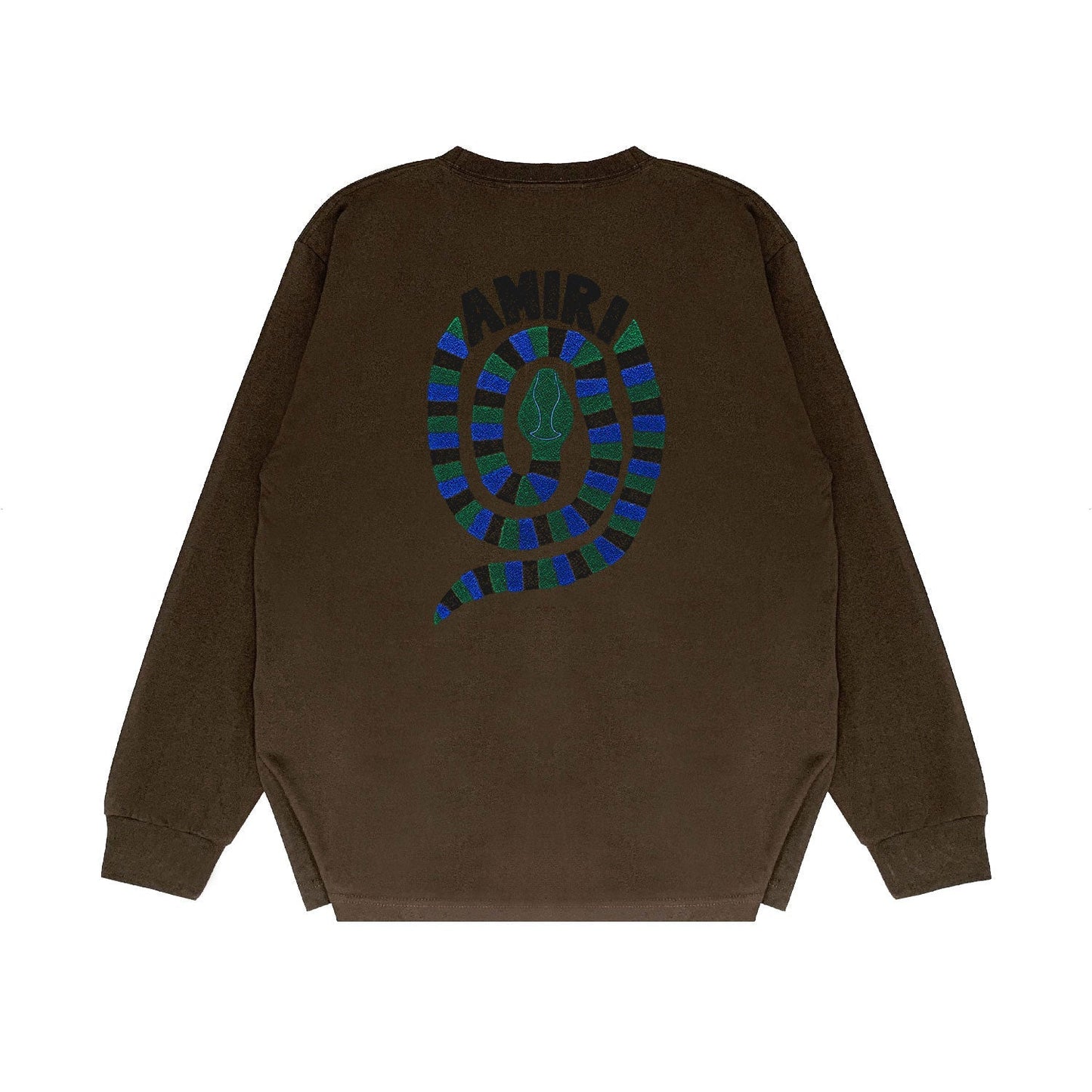 Amiri Long Sleeved Shirt Printed Trendy Pure Cotton