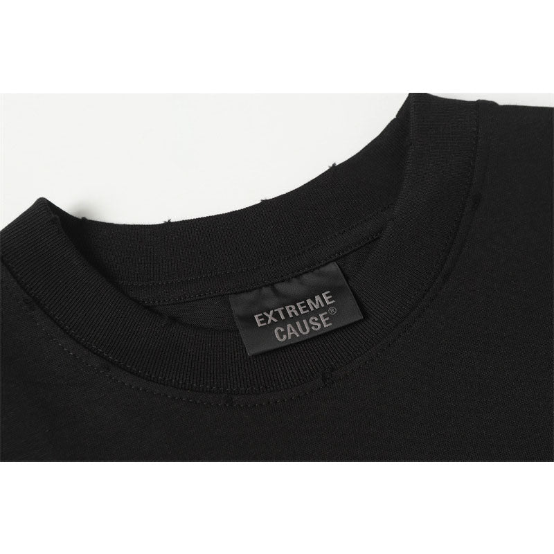 Casual Street Wear High Neck Loose Short Sleeve T-Shirt
