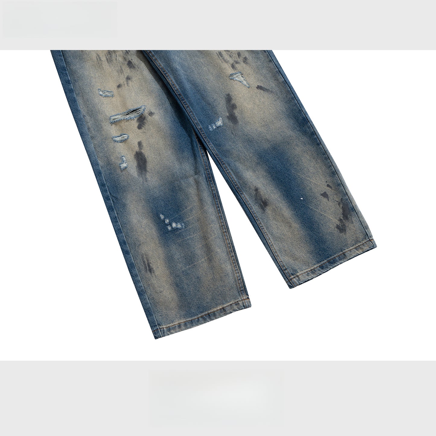 Rock Revival Jeans Straight Wash Old Jeans