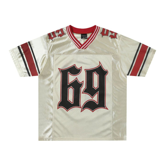 Hip hop shirt summer short sleeve hollow T-shirt