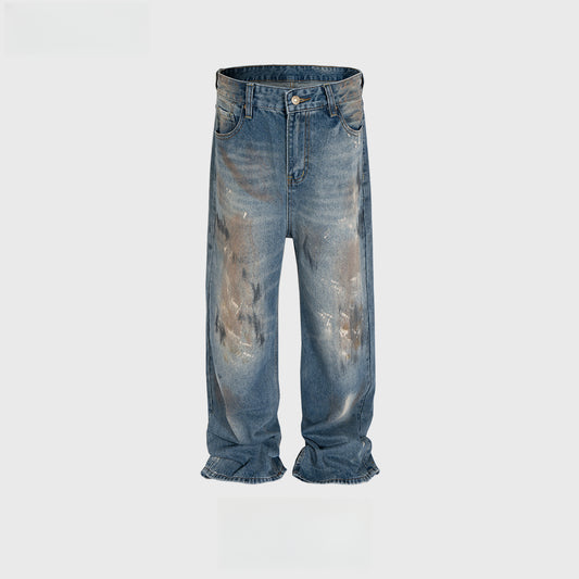Rock Revival Jeans Trousers Straight Washed Old Jeans