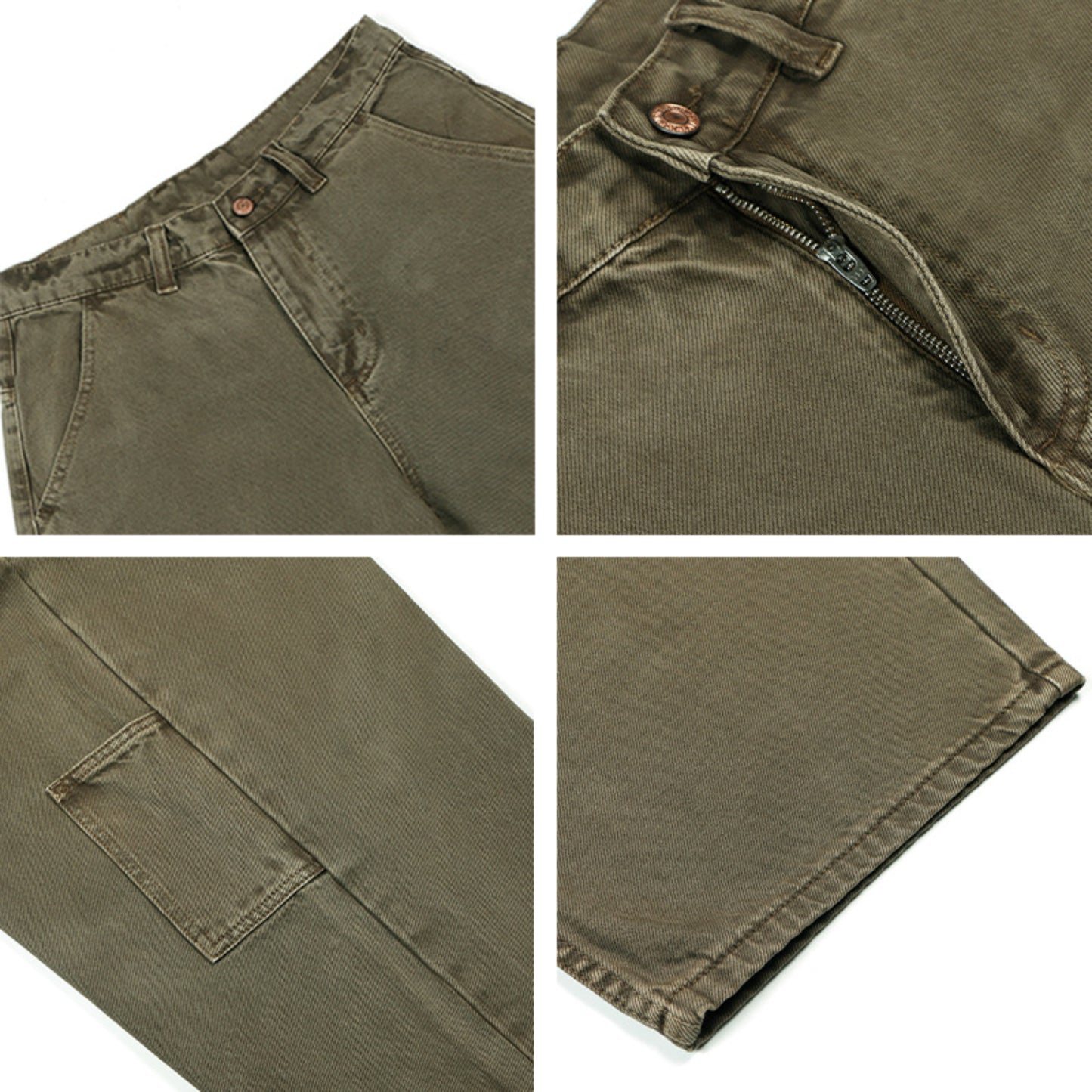 Hip Hop Pants For Boys Retro Washing Old Color Straight Pants Loose Casual Pants