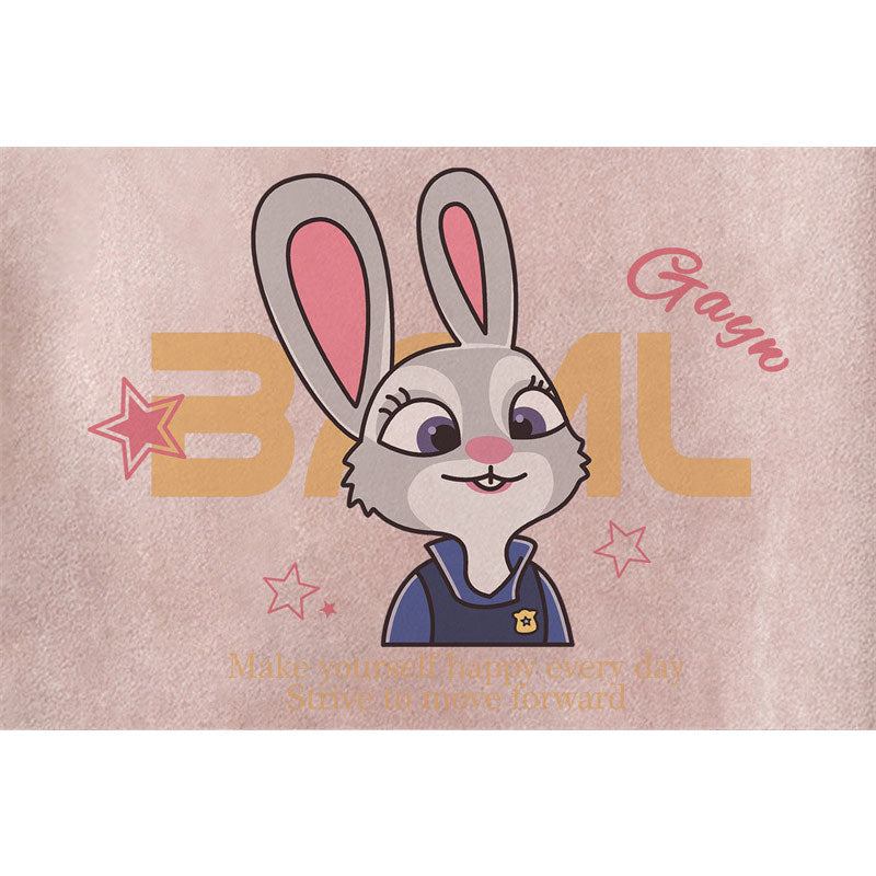 US drip outfits Summer Vintage Bunny Casual Loose Short Sleeve T-Shirts