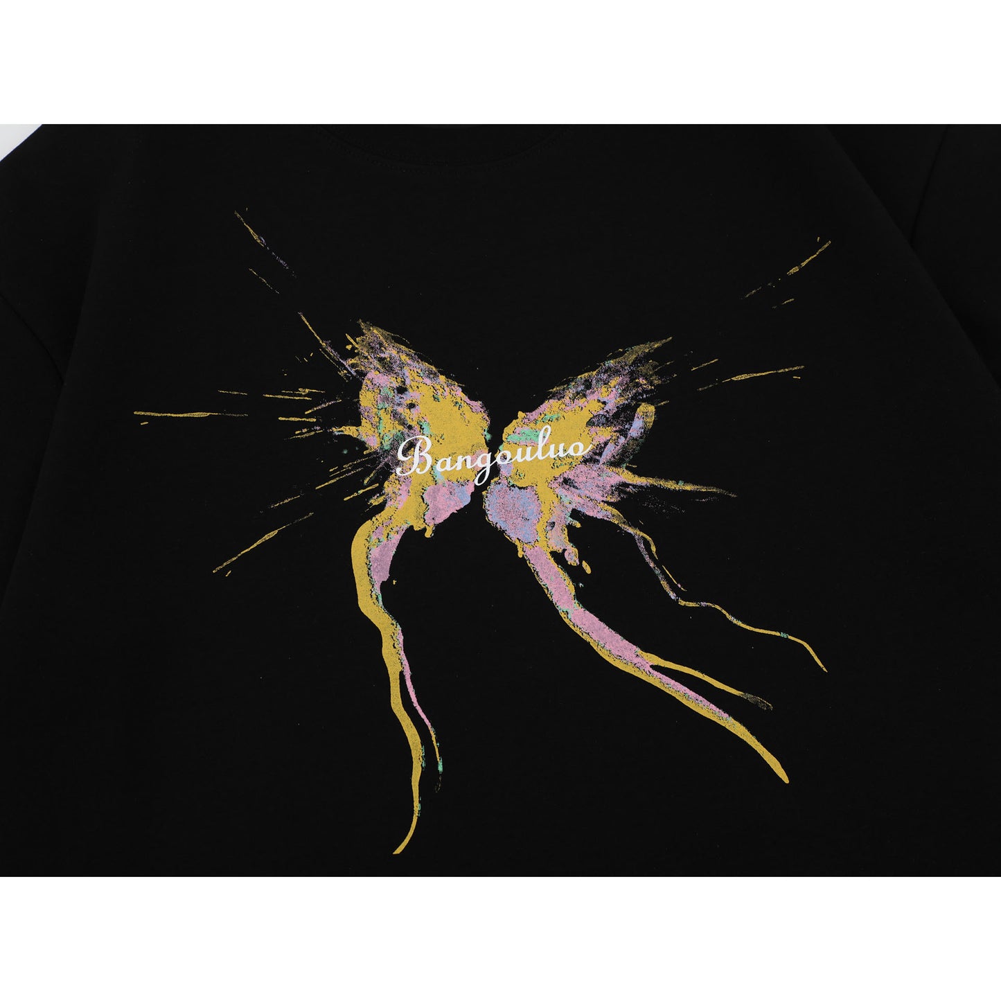 Hip hop clothing new york summer short sleeve butterfly print t-shirt