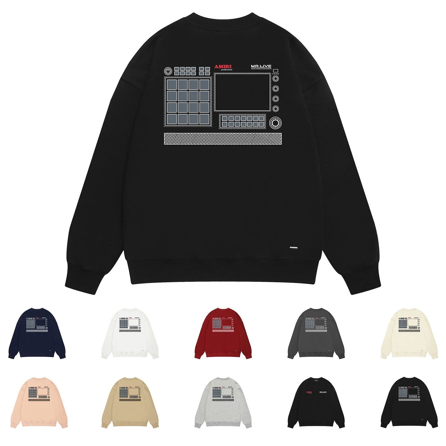 Amiri Sweatshirt Printed Trendy Pure Cotton
