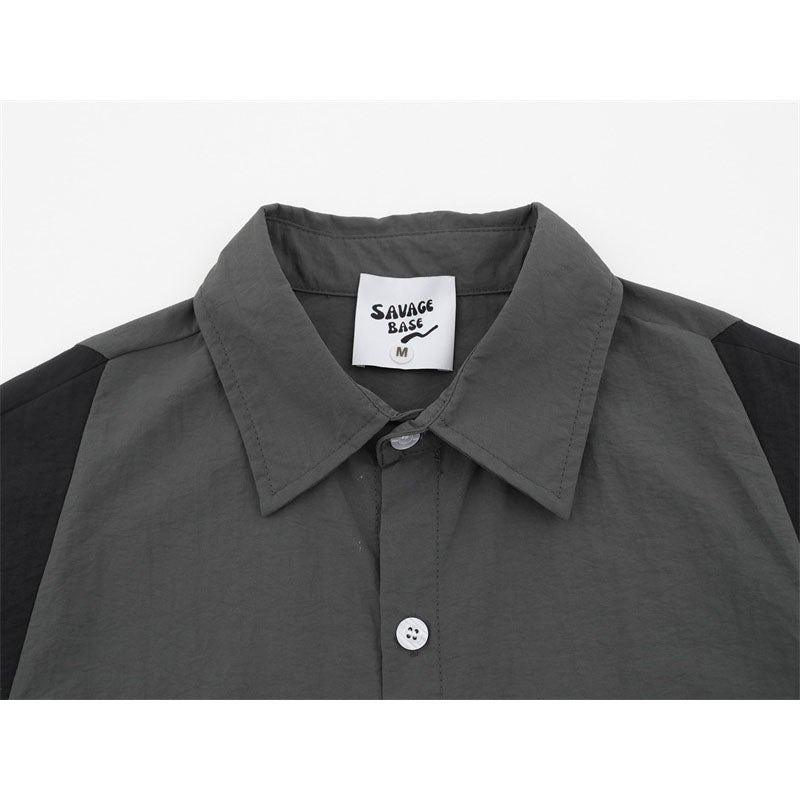 Hip Hop Shirts For Boys Lapel Shirt Short Sleeve, Summer T-Shirt