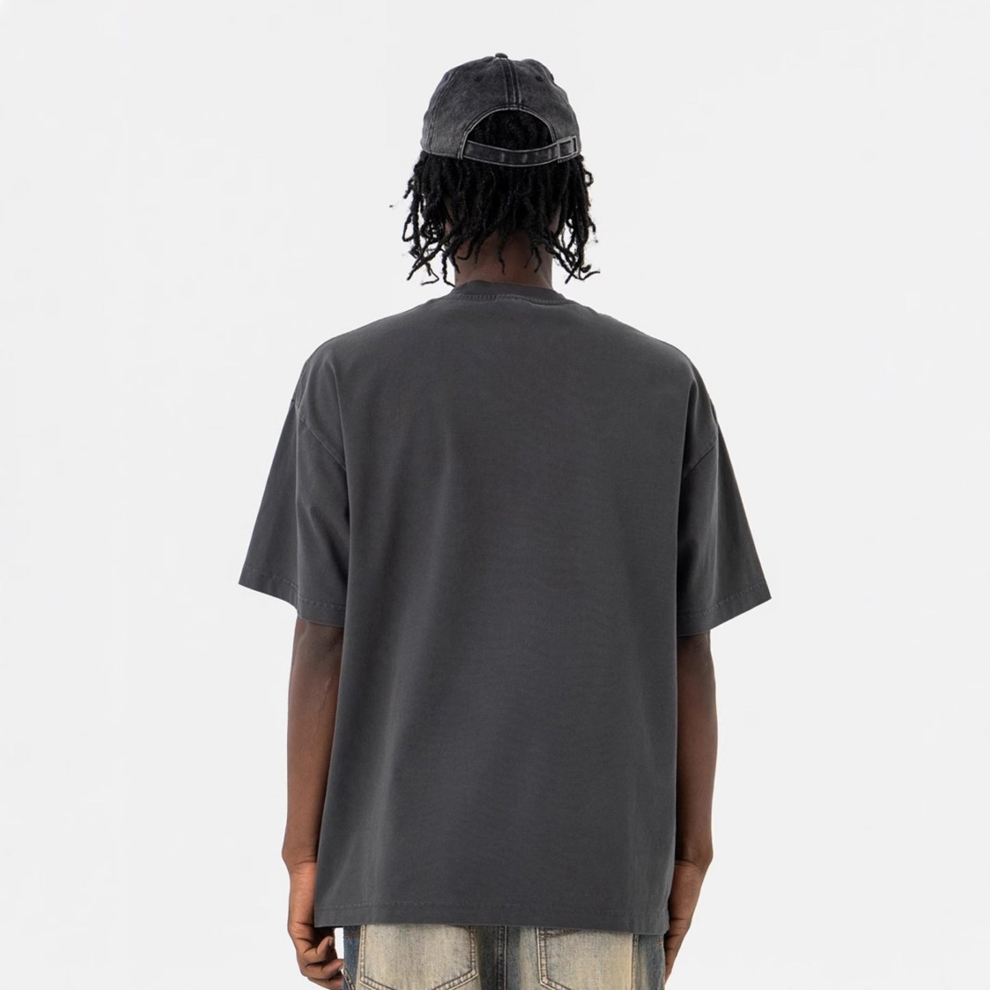 Vintage 90s Hip Hop Clothing Summer Wash Short Sleeve T-Shirt