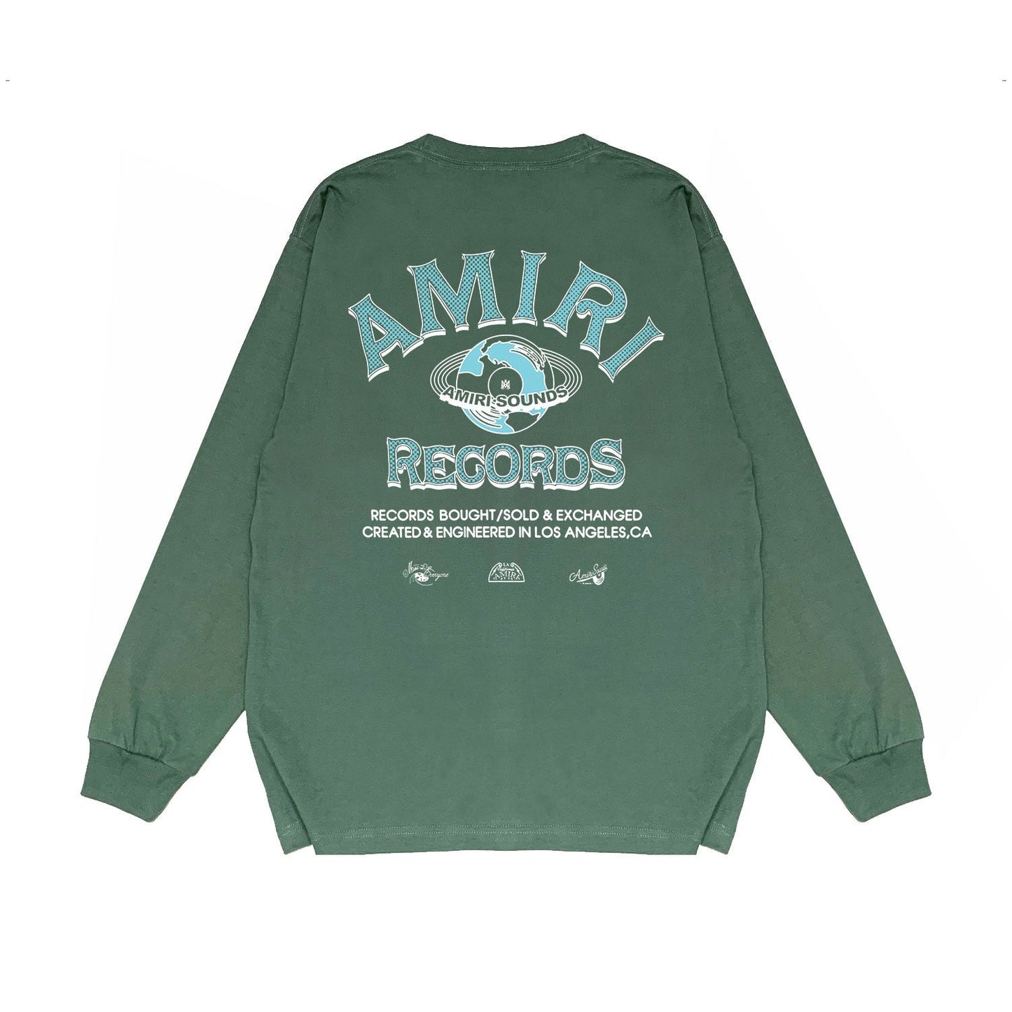 Amiri Long Sleeved Shirt Printed Trendy Pure Cotton