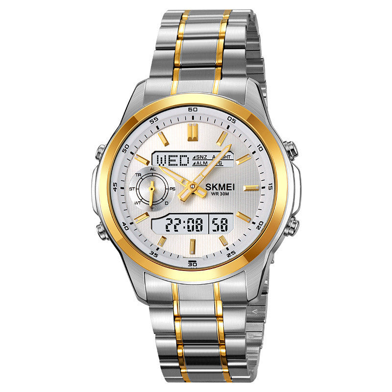 Analog-Digital Watch Waterproof Men's Business Watch