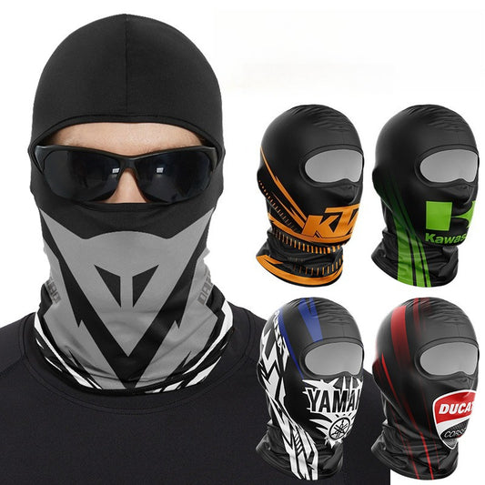Cycling Windproof Hood Summer Sunscreen Ice Silk Fabric