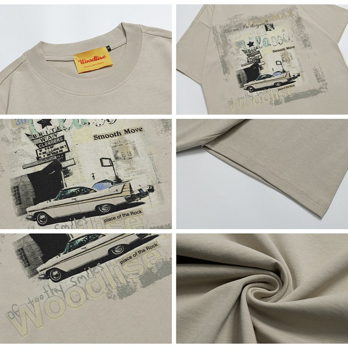 90s West Coast Hip Hop Fashion T-Shirts Vintage Car Magazine Print Short Sleeve Cotton T-Shirt